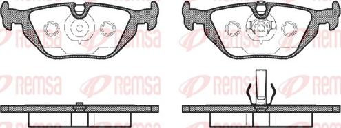 Remsa 0265.50 - Kit de plaquettes de frein, frein à disque cwaw.fr