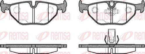 Remsa 0265.15 - Kit de plaquettes de frein, frein à disque cwaw.fr