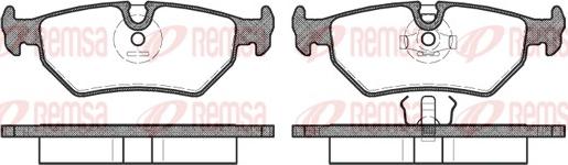 Remsa 0265.10 - Kit de plaquettes de frein, frein à disque cwaw.fr