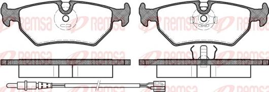 Remsa 0265.32 - Kit de plaquettes de frein, frein à disque cwaw.fr