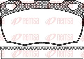 Remsa 0266.00 - Kit de plaquettes de frein, frein à disque cwaw.fr