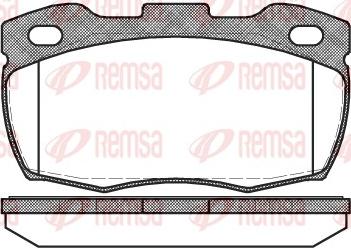 Remsa 0266.10 - Kit de plaquettes de frein, frein à disque cwaw.fr