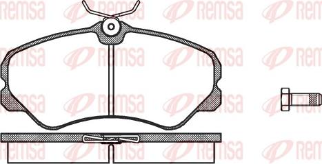 Remsa 0261.00 - Kit de plaquettes de frein, frein à disque cwaw.fr