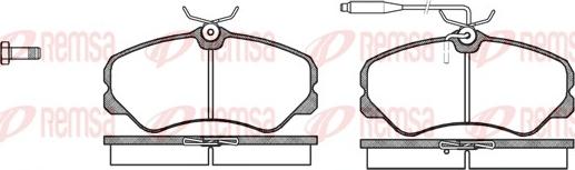 Remsa 0261.02 - Kit de plaquettes de frein, frein à disque cwaw.fr