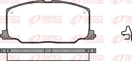 Remsa 0268.04 - Kit de plaquettes de frein, frein à disque cwaw.fr