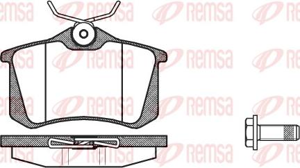 Remsa 0263.92 - Kit de plaquettes de frein, frein à disque cwaw.fr