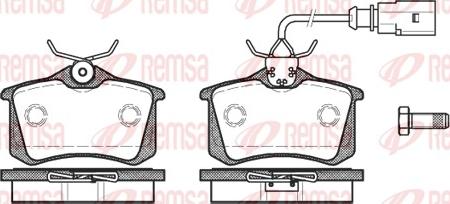 Remsa 0263.51 - Kit de plaquettes de frein, frein à disque cwaw.fr