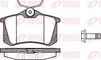 Remsa 0263.05 - Kit de plaquettes de frein, frein à disque cwaw.fr