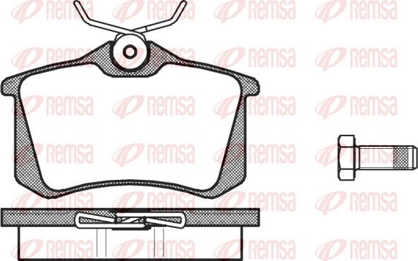 Remsa 0263.00 - Kit de plaquettes de frein, frein à disque cwaw.fr