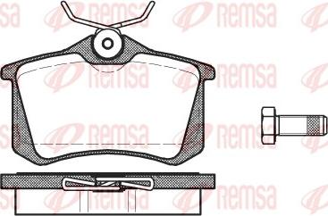 Remsa 0263.01 - Kit de plaquettes de frein, frein à disque cwaw.fr