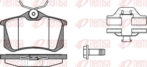 Remsa 0263.03 - Kit de plaquettes de frein, frein à disque cwaw.fr