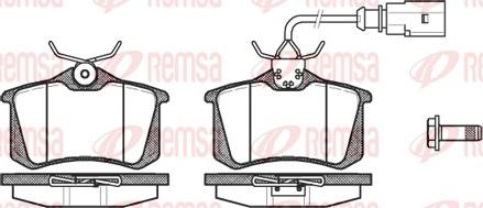 Remsa 0263.02 - Kit de plaquettes de frein, frein à disque cwaw.fr