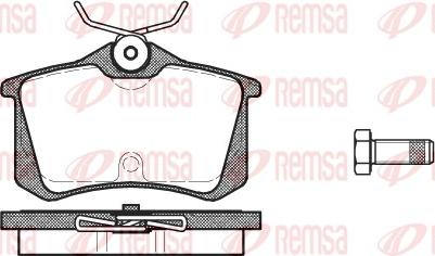 Remsa 0263.20 - Kit de plaquettes de frein, frein à disque cwaw.fr