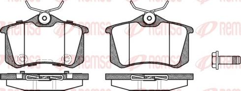 Remsa 0263.74 - Kit de plaquettes de frein, frein à disque cwaw.fr