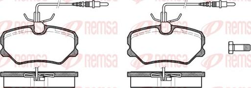 Remsa 0262.12 - Kit de plaquettes de frein, frein à disque cwaw.fr