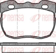 Remsa 0267.00 - Kit de plaquettes de frein, frein à disque cwaw.fr