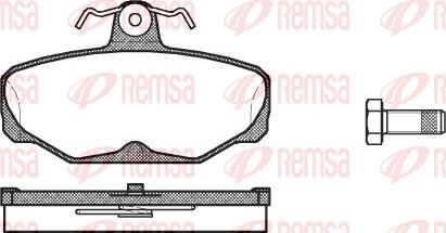 Remsa 0205.00 - Kit de plaquettes de frein, frein à disque cwaw.fr