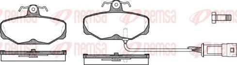 Remsa 0205.02 - Kit de plaquettes de frein, frein à disque cwaw.fr