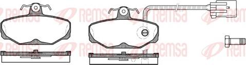 Remsa 0205.12 - Kit de plaquettes de frein, frein à disque cwaw.fr