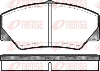 Remsa 0206.00 - Kit de plaquettes de frein, frein à disque cwaw.fr