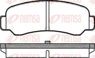 Remsa 0200.00 - Kit de plaquettes de frein, frein à disque cwaw.fr