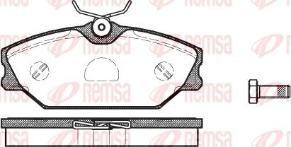 Remsa 0208.00 - Kit de plaquettes de frein, frein à disque cwaw.fr