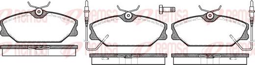 Remsa 0208.02 - Kit de plaquettes de frein, frein à disque cwaw.fr