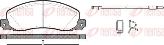 Remsa 0202.02 - Kit de plaquettes de frein, frein à disque cwaw.fr