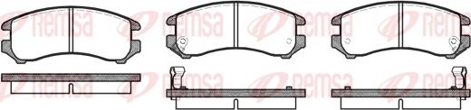 Remsa 0219.02 - Kit de plaquettes de frein, frein à disque cwaw.fr