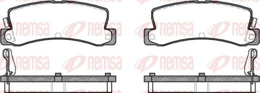 Remsa 0214.04 - Kit de plaquettes de frein, frein à disque cwaw.fr