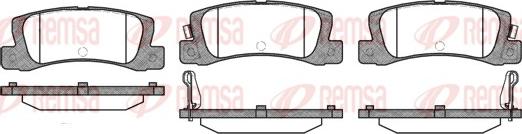 Remsa 0214.02 - Kit de plaquettes de frein, frein à disque cwaw.fr