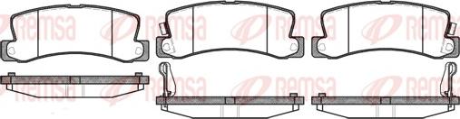 Remsa 0214.22 - Kit de plaquettes de frein, frein à disque cwaw.fr