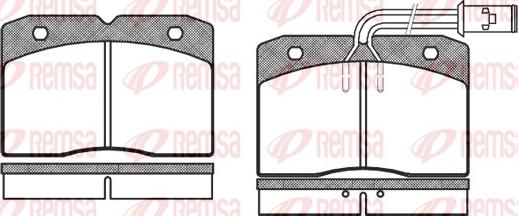 Remsa 0211.12 - Kit de plaquettes de frein, frein à disque cwaw.fr