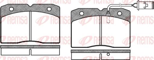 Remsa 0211.22 - Kit de plaquettes de frein, frein à disque cwaw.fr