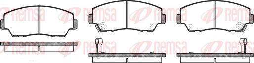 Remsa 0218.02 - Kit de plaquettes de frein, frein à disque cwaw.fr