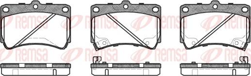 Remsa 0212.42 - Kit de plaquettes de frein, frein à disque cwaw.fr