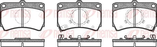 Remsa 0212.02 - Kit de plaquettes de frein, frein à disque cwaw.fr