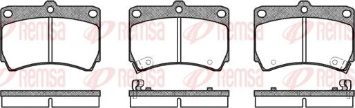 Remsa 0212.12 - Kit de plaquettes de frein, frein à disque cwaw.fr