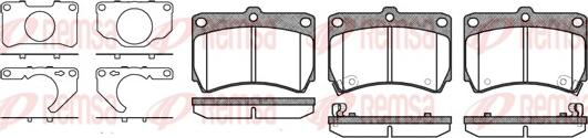 Remsa 0212.32 - Kit de plaquettes de frein, frein à disque cwaw.fr