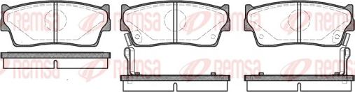 Remsa 0289.02 - Kit de plaquettes de frein, frein à disque cwaw.fr