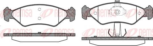 Remsa 0285.30 - Kit de plaquettes de frein, frein à disque cwaw.fr