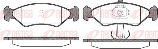 Remsa 0285.20 - Kit de plaquettes de frein, frein à disque cwaw.fr