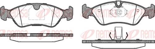 Remsa 0286.50 - Kit de plaquettes de frein, frein à disque cwaw.fr