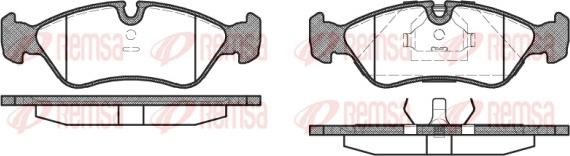 Remsa 0286.10 - Kit de plaquettes de frein, frein à disque cwaw.fr