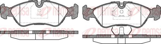 Remsa 0286.30 - Kit de plaquettes de frein, frein à disque cwaw.fr