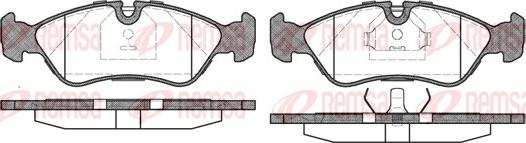 Remsa 0286.20 - Kit de plaquettes de frein, frein à disque cwaw.fr