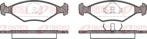 Remsa 0281.10 - Kit de plaquettes de frein, frein à disque cwaw.fr