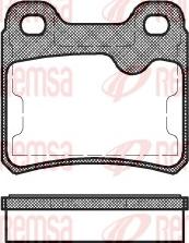 Remsa 0282.10 - Kit de plaquettes de frein, frein à disque cwaw.fr