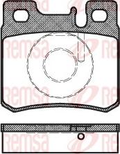 Remsa 0282.20 - Kit de plaquettes de frein, frein à disque cwaw.fr