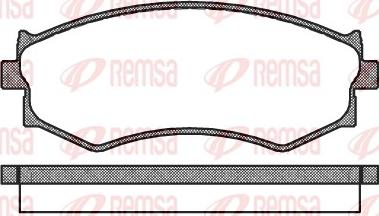 Remsa 0287.00 - Kit de plaquettes de frein, frein à disque cwaw.fr